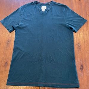 Alexander Julian teal colored organic collection t shirt.